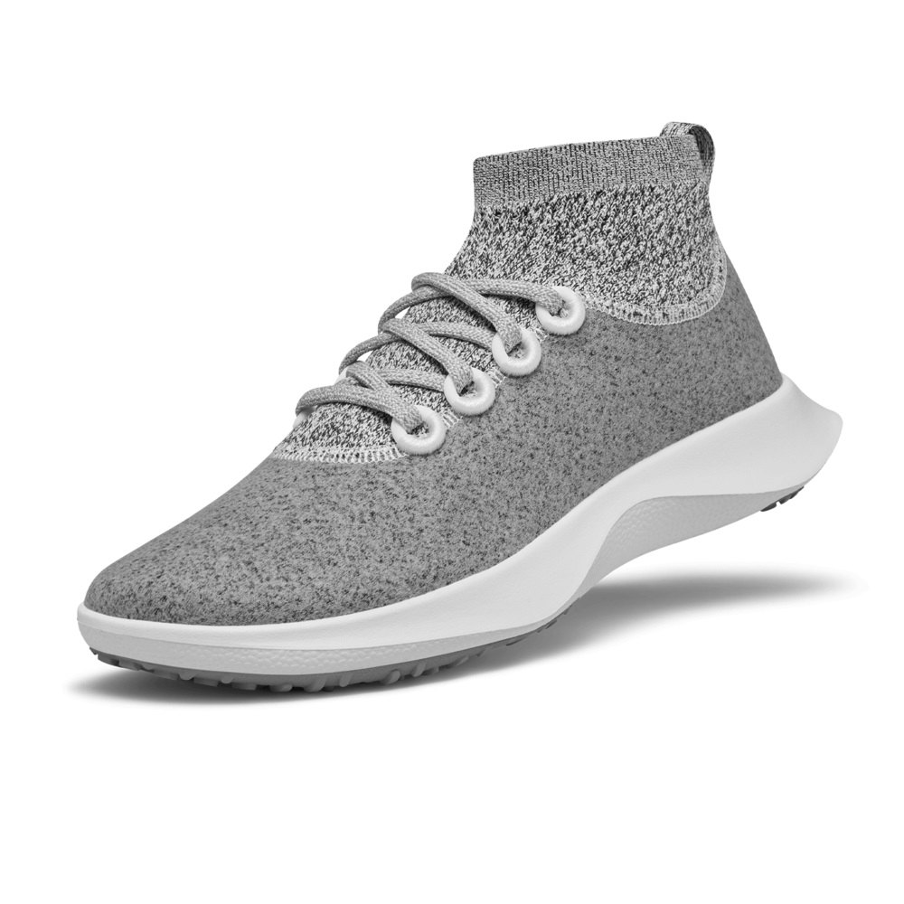 Allbirds Women\'s Running Shoes Grey - Wool Dasher Mizzles Mid - 97231CBFA